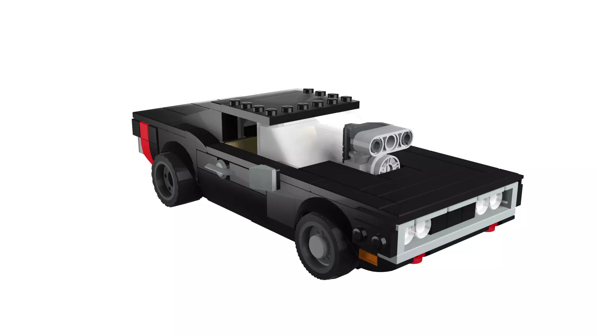 MocBricks3D - Dodge Charger 3D print model_11
