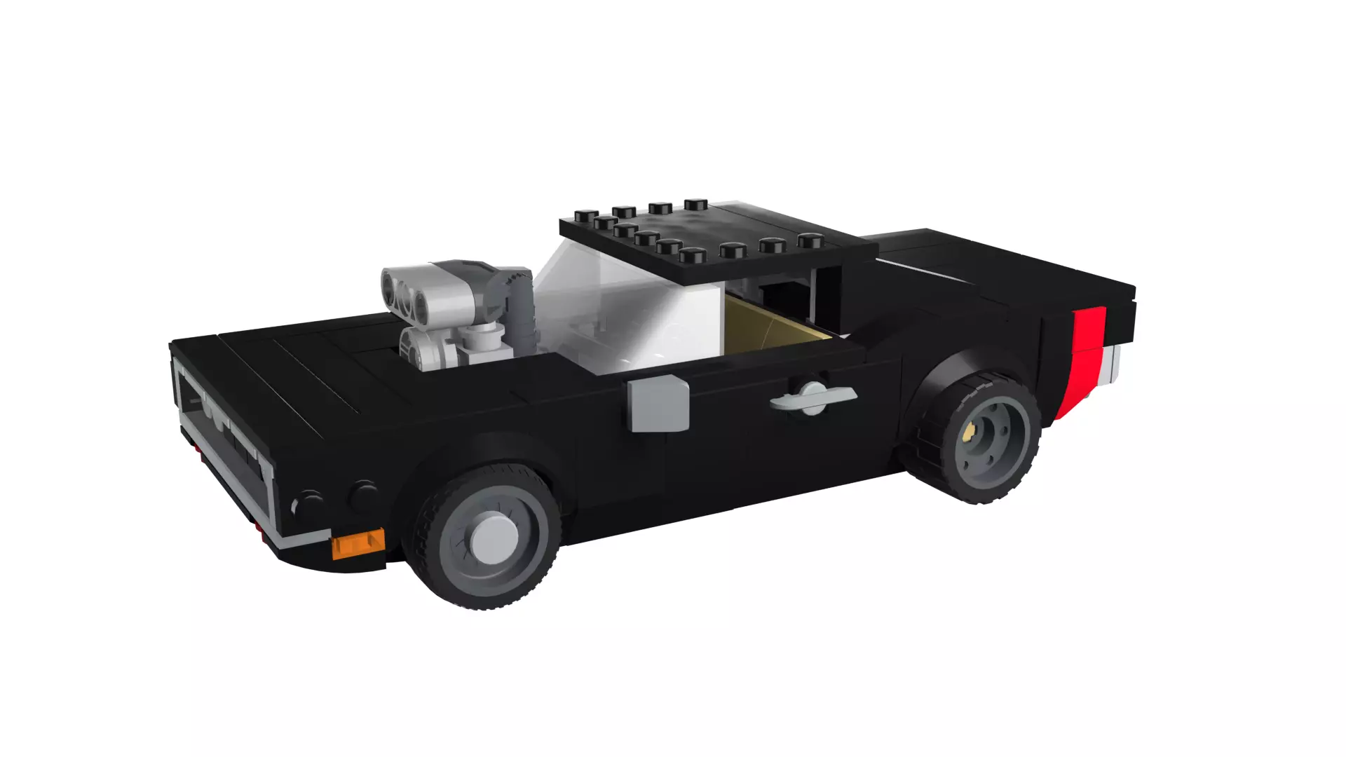 MocBricks3D - Dodge Charger 3D print model_71