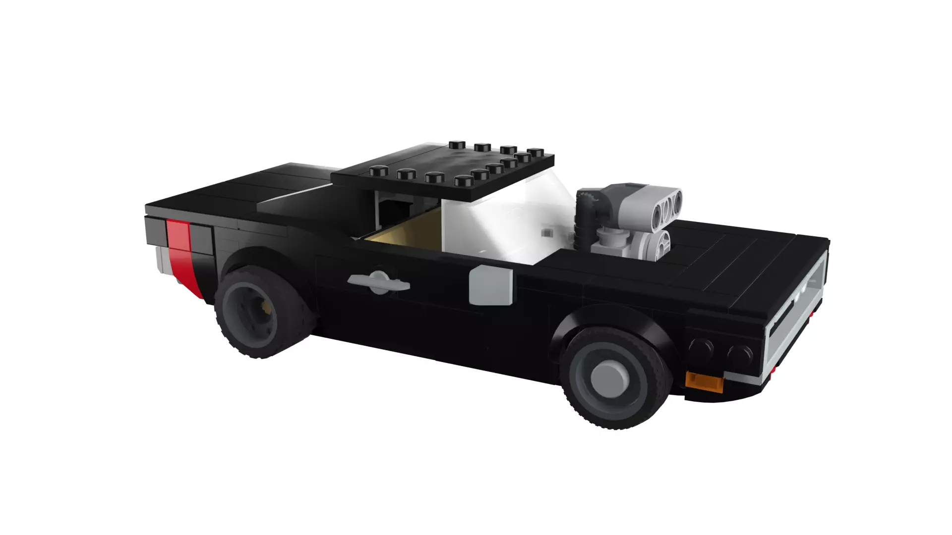 MocBricks3D - Dodge Charger 3D print model_16
