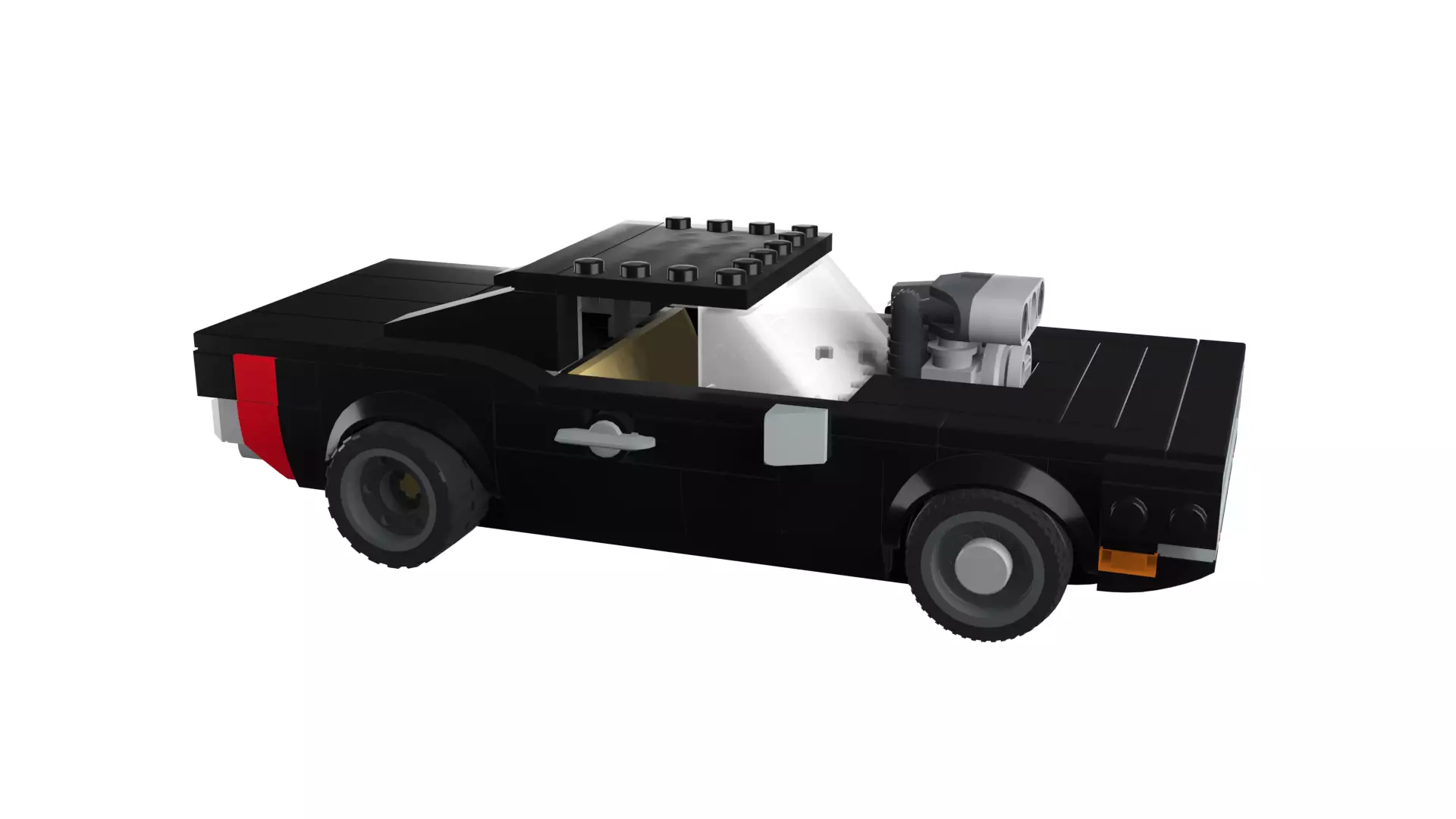MocBricks3D - Dodge Charger 3D print model_18