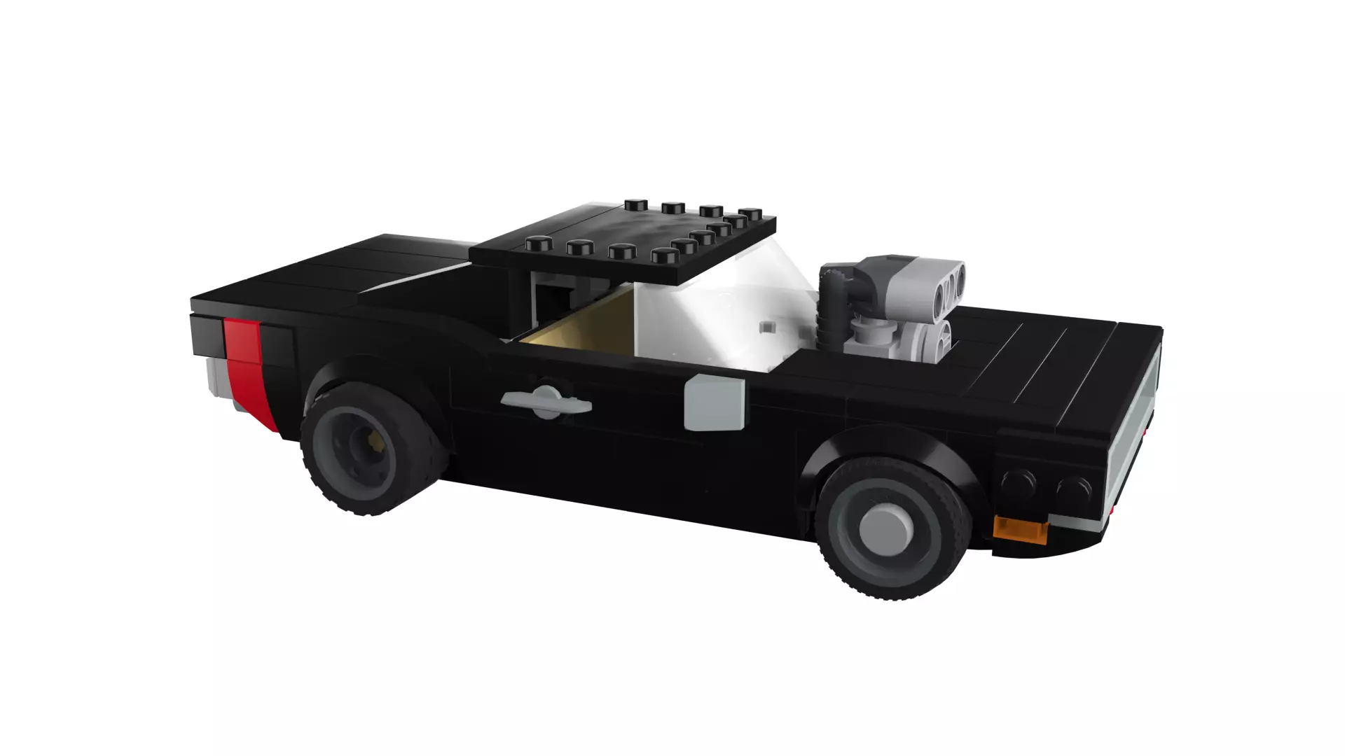 MocBricks3D - Dodge Charger 3D print model_17