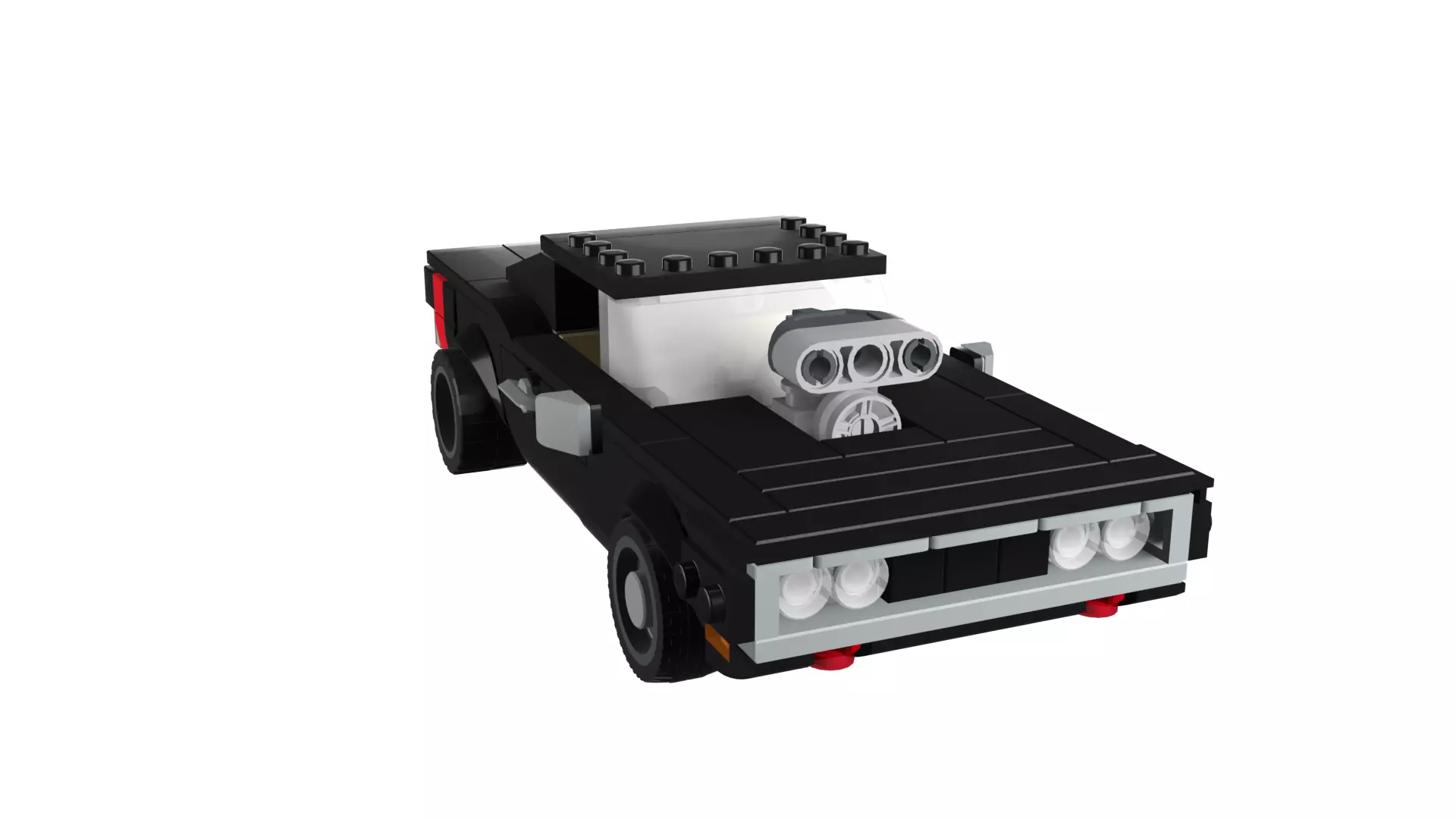 MocBricks3D - Dodge Charger 3D print model_7