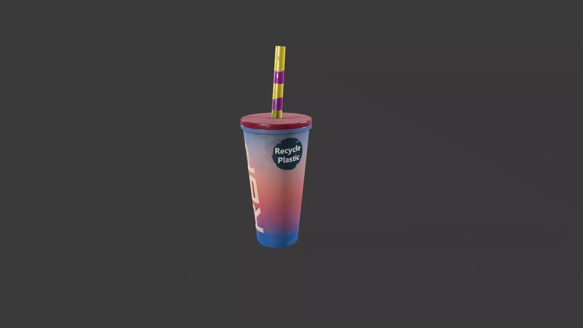 Cups 01 Low-poly 3D model_3