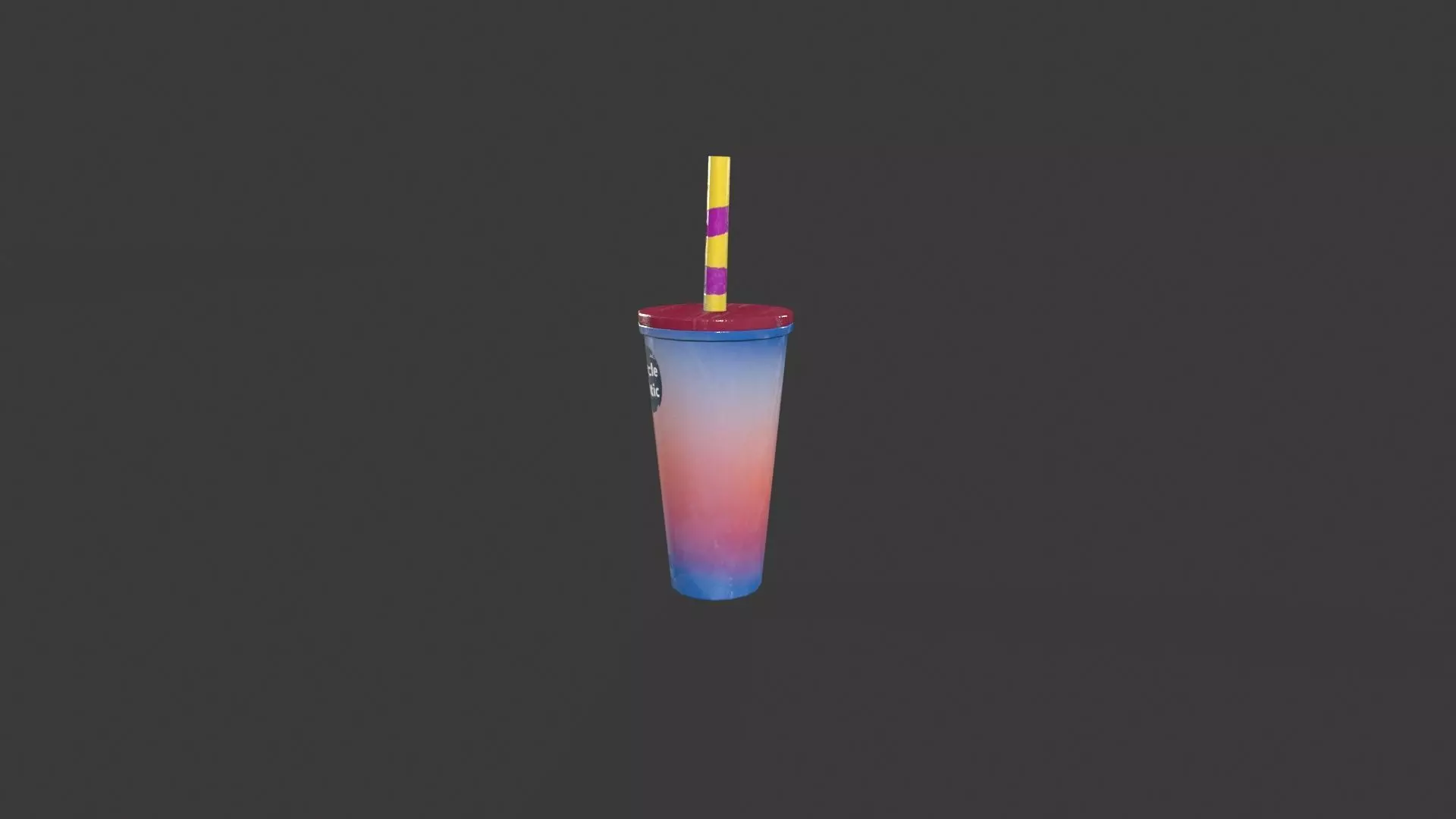 Cups 01 Low-poly 3D model_6