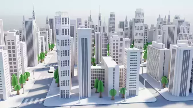 Paper City - Stylized Metropolis Environment V1