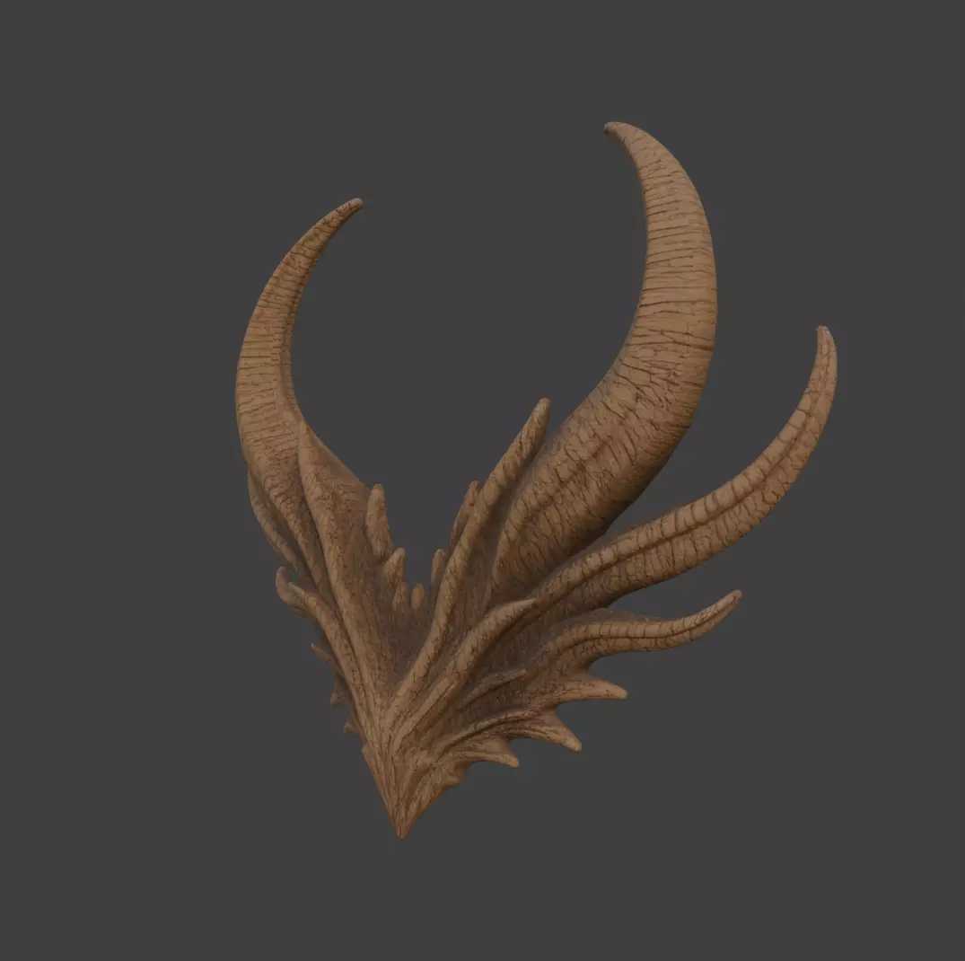 DRAGON HORNS 3D print model_1