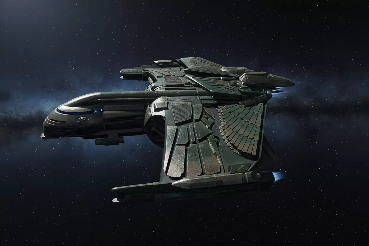 Romulan star striker 3D print model_10