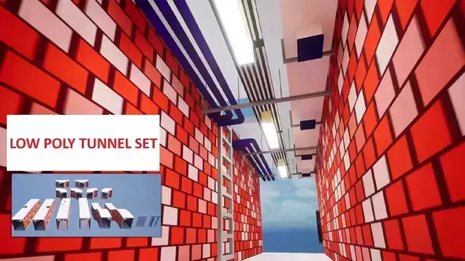 Modular Tunnel Set - Game Environment and Level Design