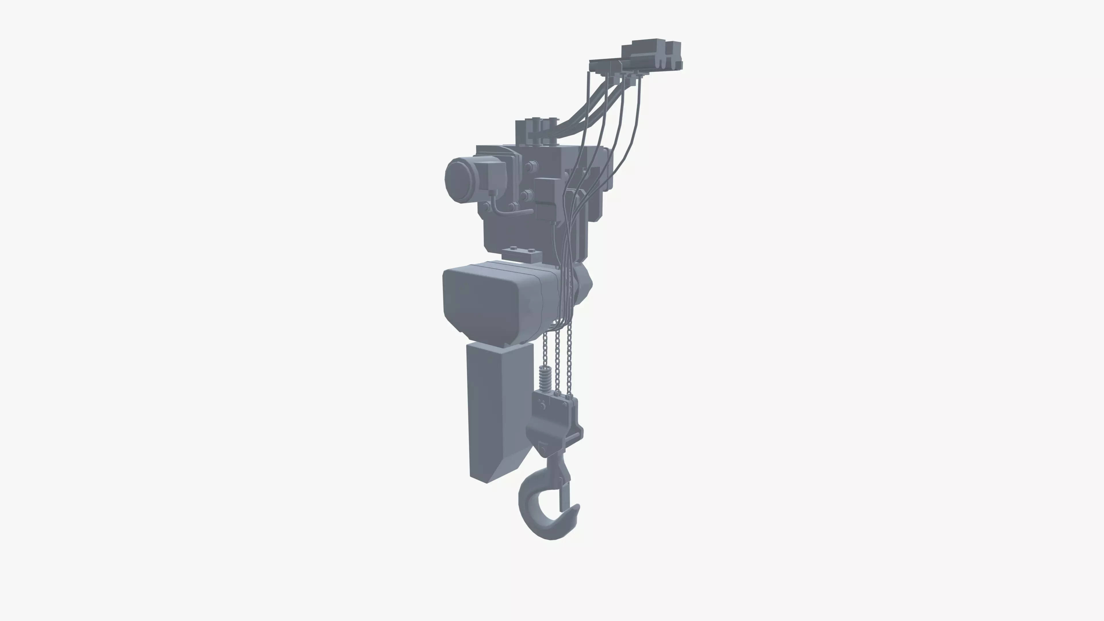 Monorail hoist 3D model_2