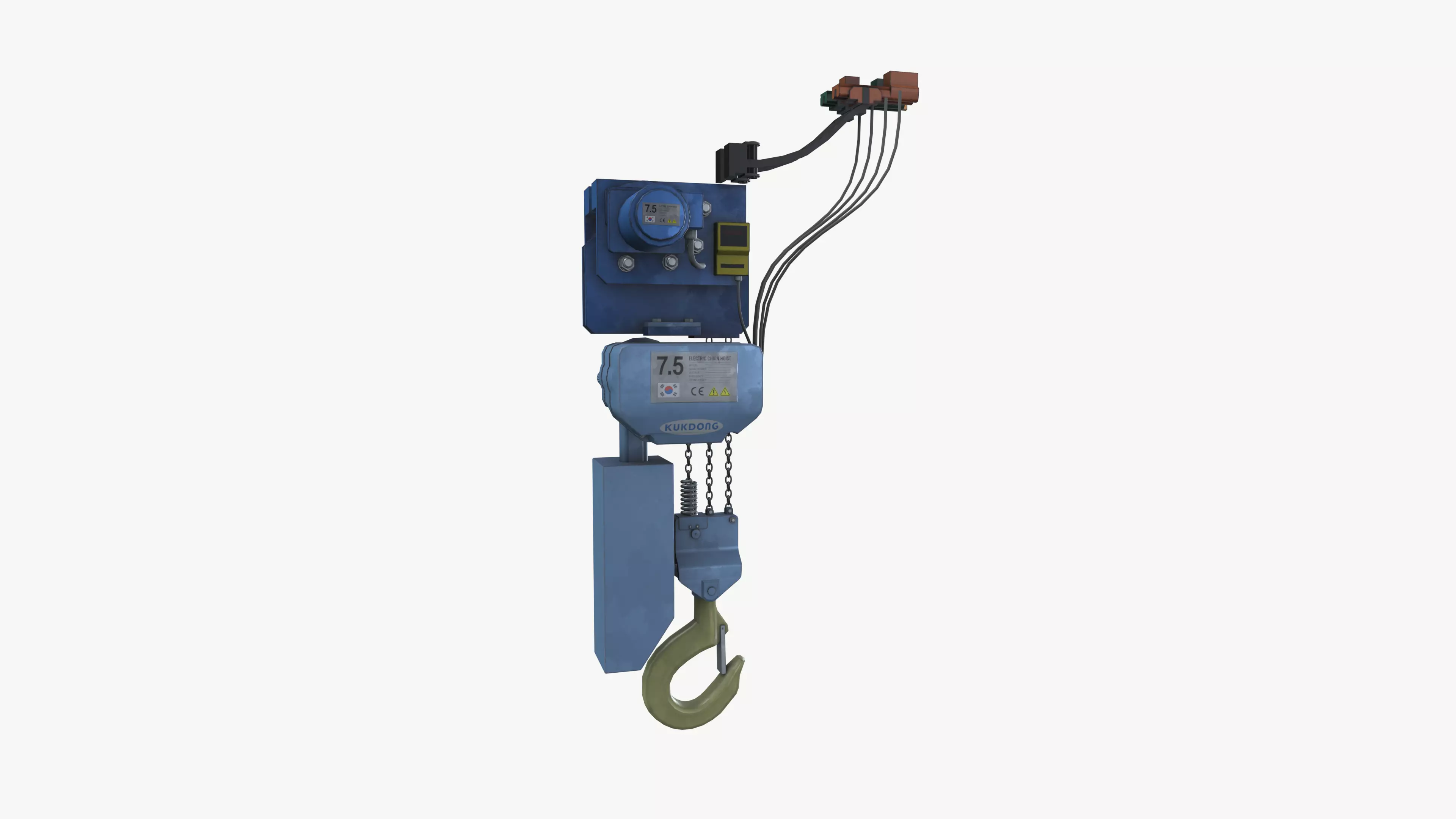 Monorail hoist 3D model_7