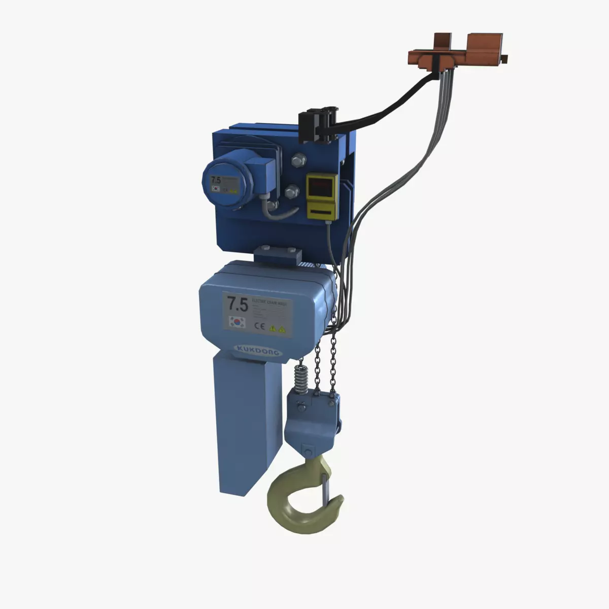 Monorail hoist 3D model_0