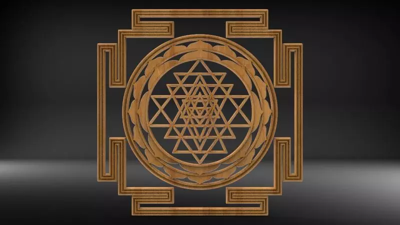 Shri Yantra 3D model_0