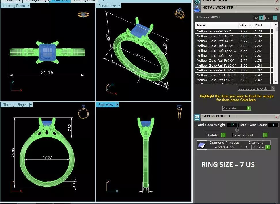 4 rings in one pack detail mapping 3D print model_56