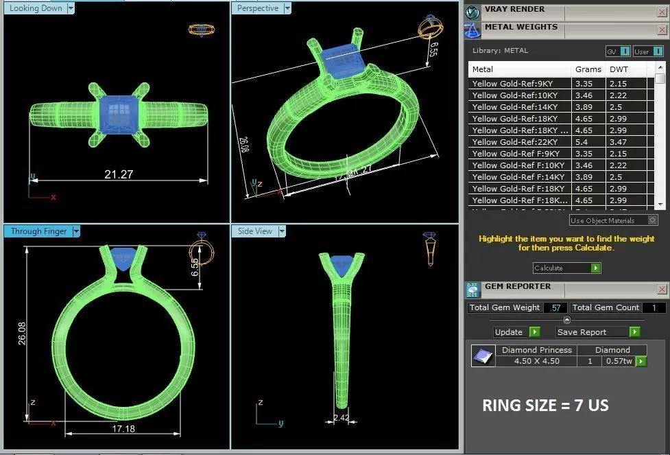 4 rings in one pack detail mapping 3D print model_80