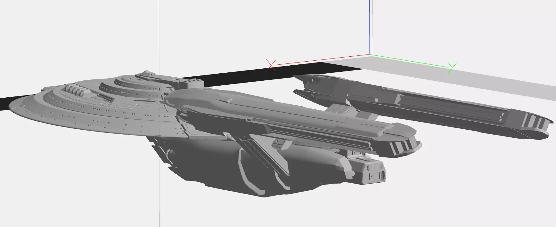 USS Crater - federation star ship 3D print model_2