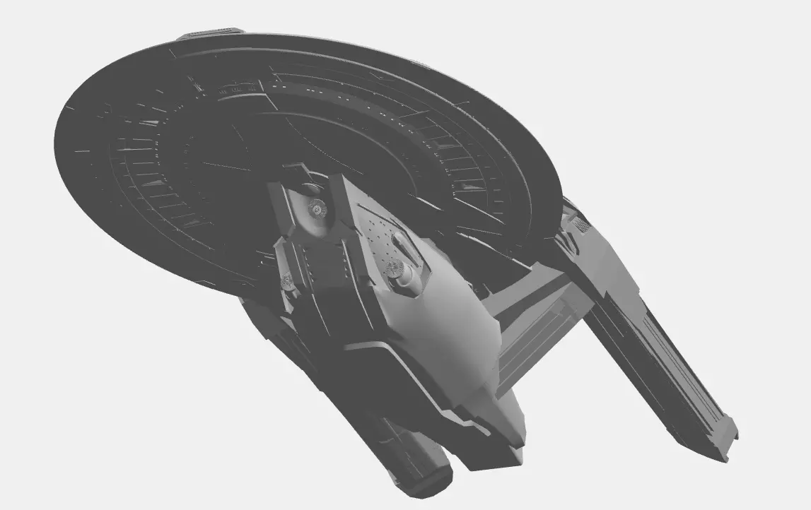 USS Crater - federation star ship 3D print model_7