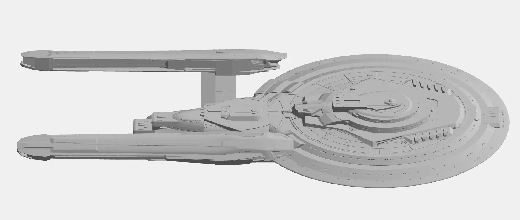 USS Crater - federation star ship 3D print model_5