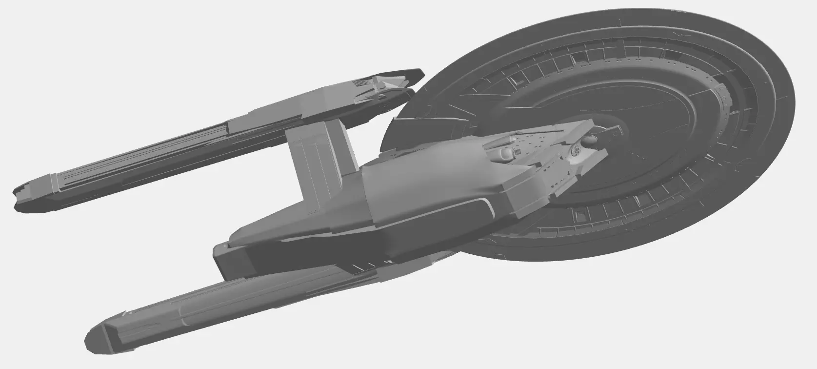 USS Crater - federation star ship 3D print model_6