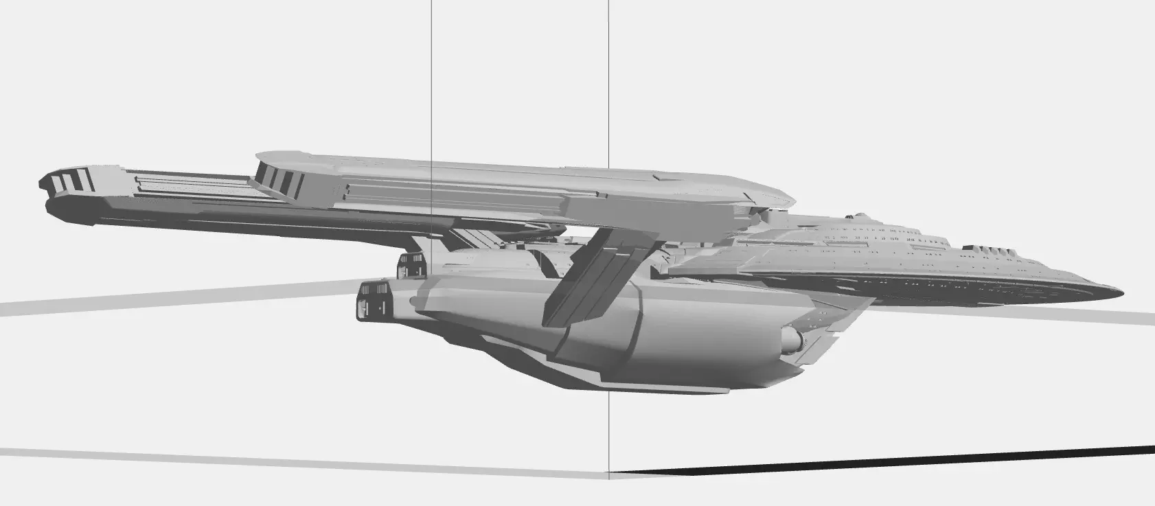 USS Crater - federation star ship 3D print model_3