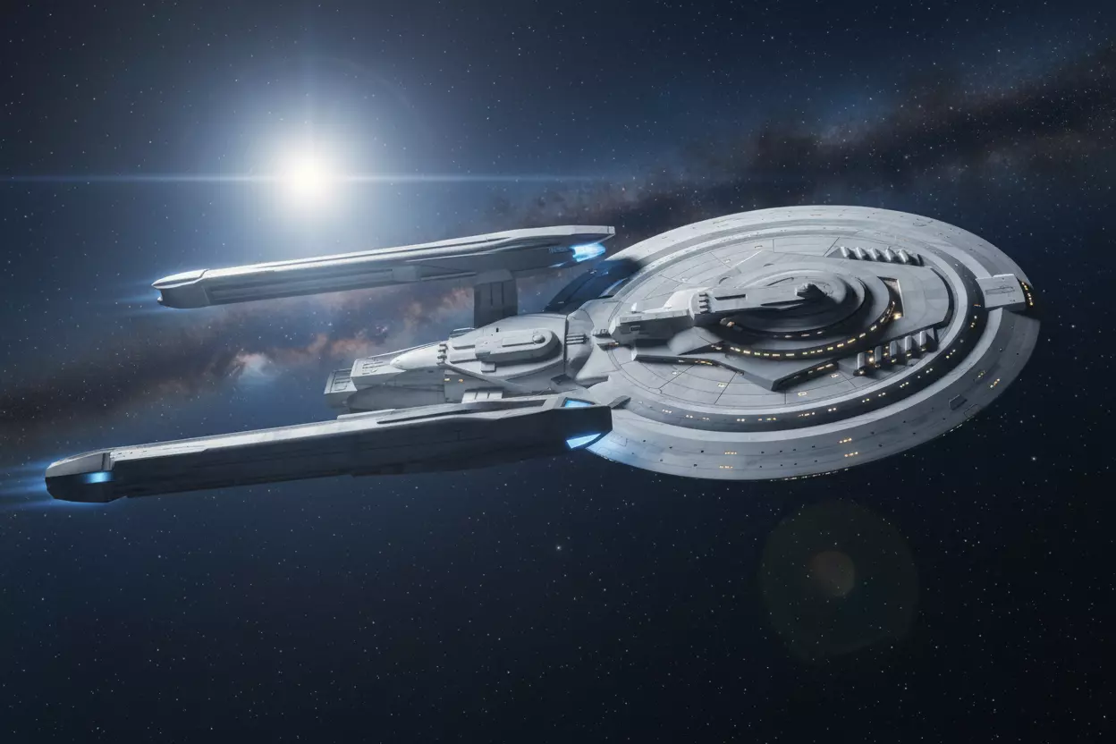 USS Crater - federation star ship 3D print model_11