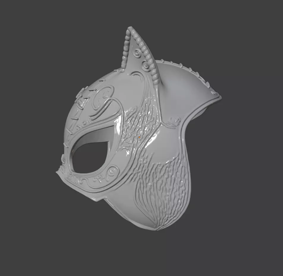 WOMAN CAT MASK 3D print model_3