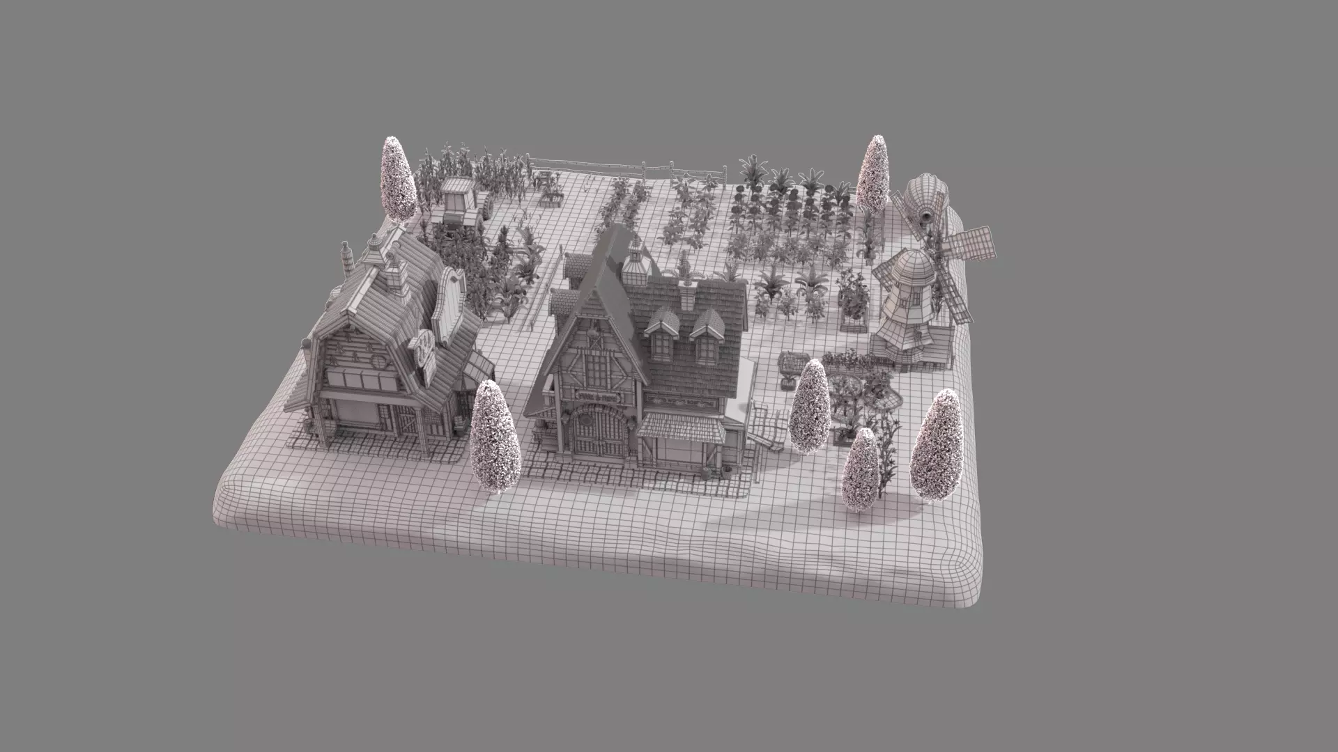 Cartoon Farm 3D model_11