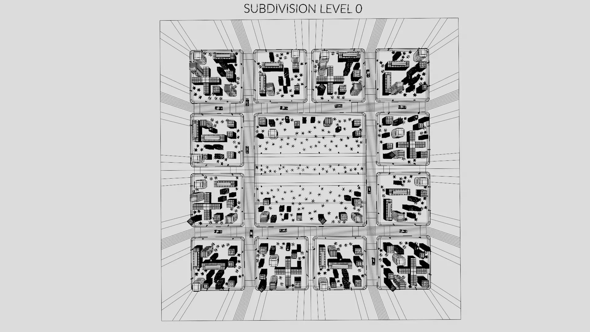 Paper City - Stylized Night Metropolis V2 Low-poly 3D model_13