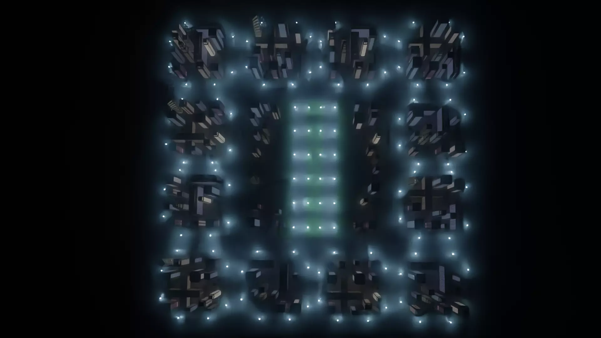 Paper City - Stylized Night Metropolis V2 Low-poly 3D model_2