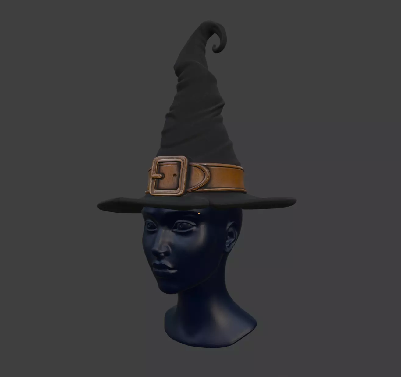 DOLL WITCH HAT 3D print model_0