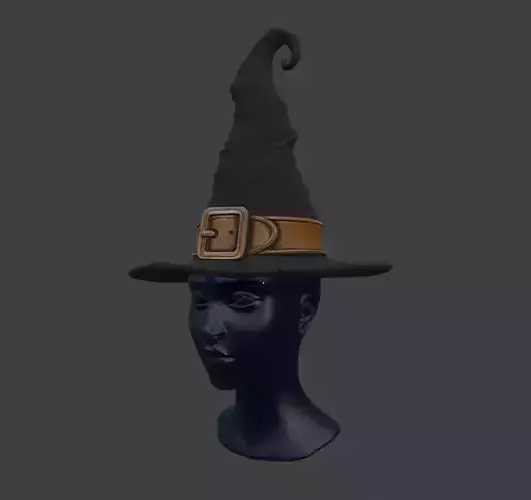 DOLL WITCH HAT 3D print model DOLL WITCH HAT 3D print model