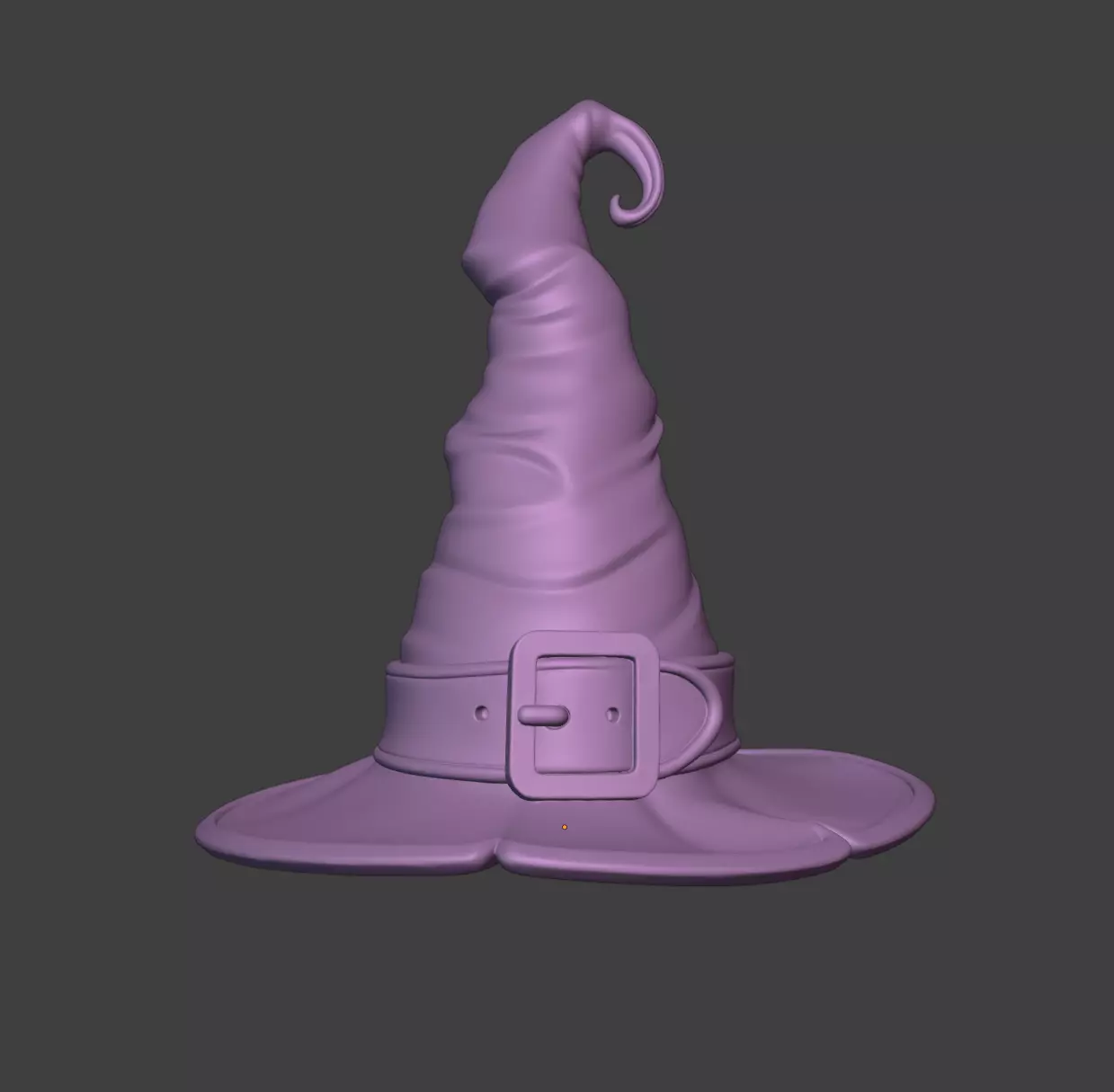 DOLL WITCH HAT 3D print model_3
