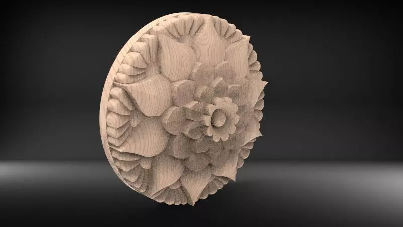 Wodden Art 3D model_0