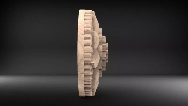 Wodden Art 3D model_1