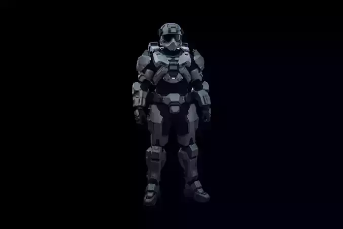 sci-fi armored soldier 
