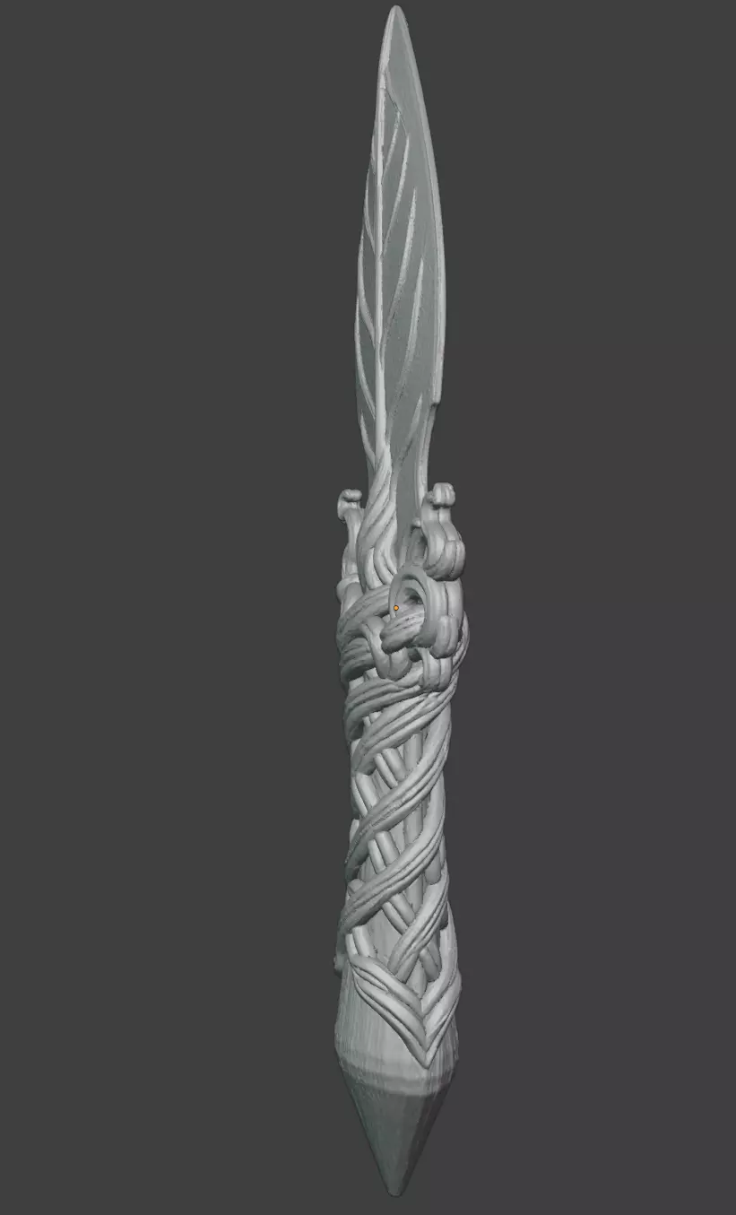 SYLVAN THORNBLADE DAGGER 3D print model_5