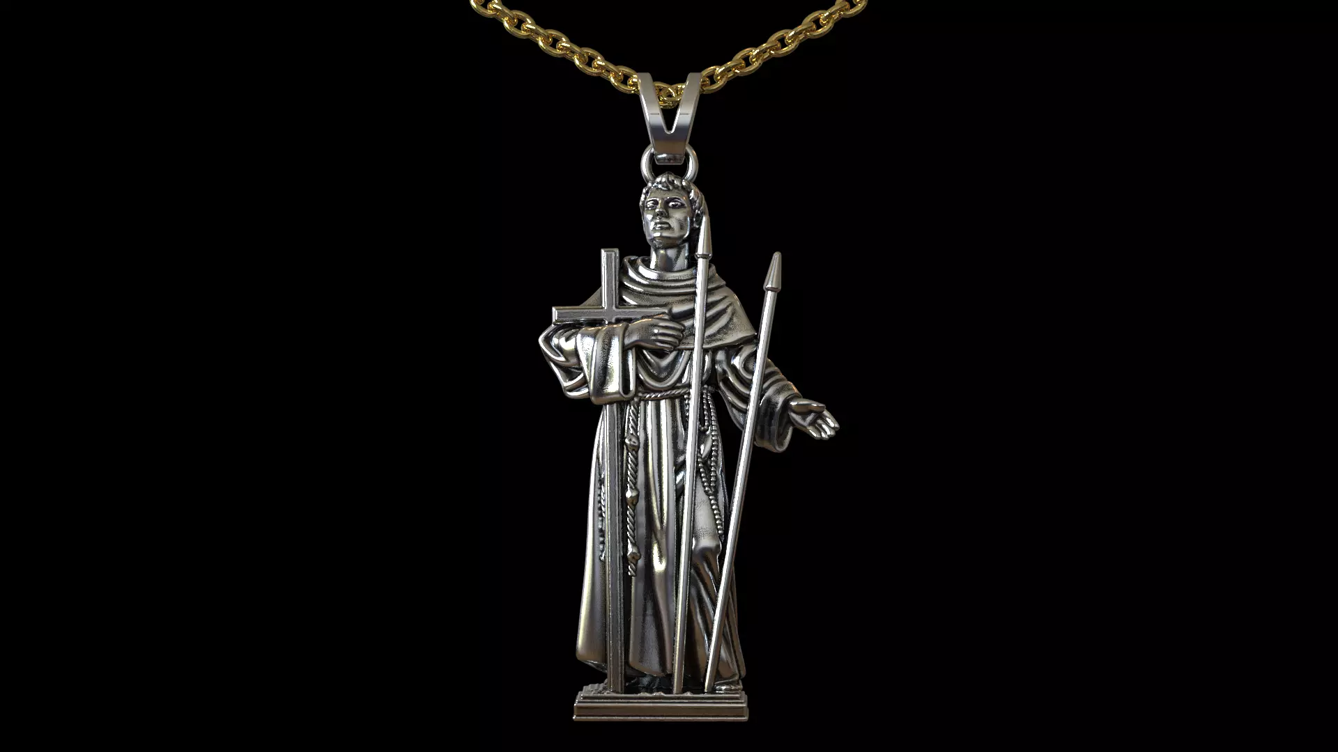 San Felipe De Jesus pendant 3D print model