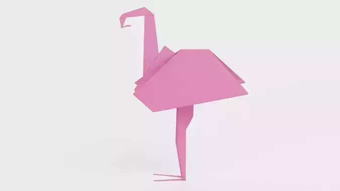 Paper Flamingo