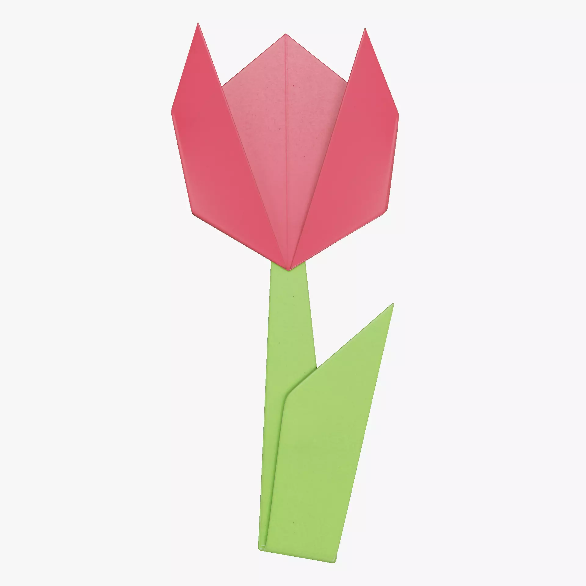 Paper Flower Low-poly 3D model_12