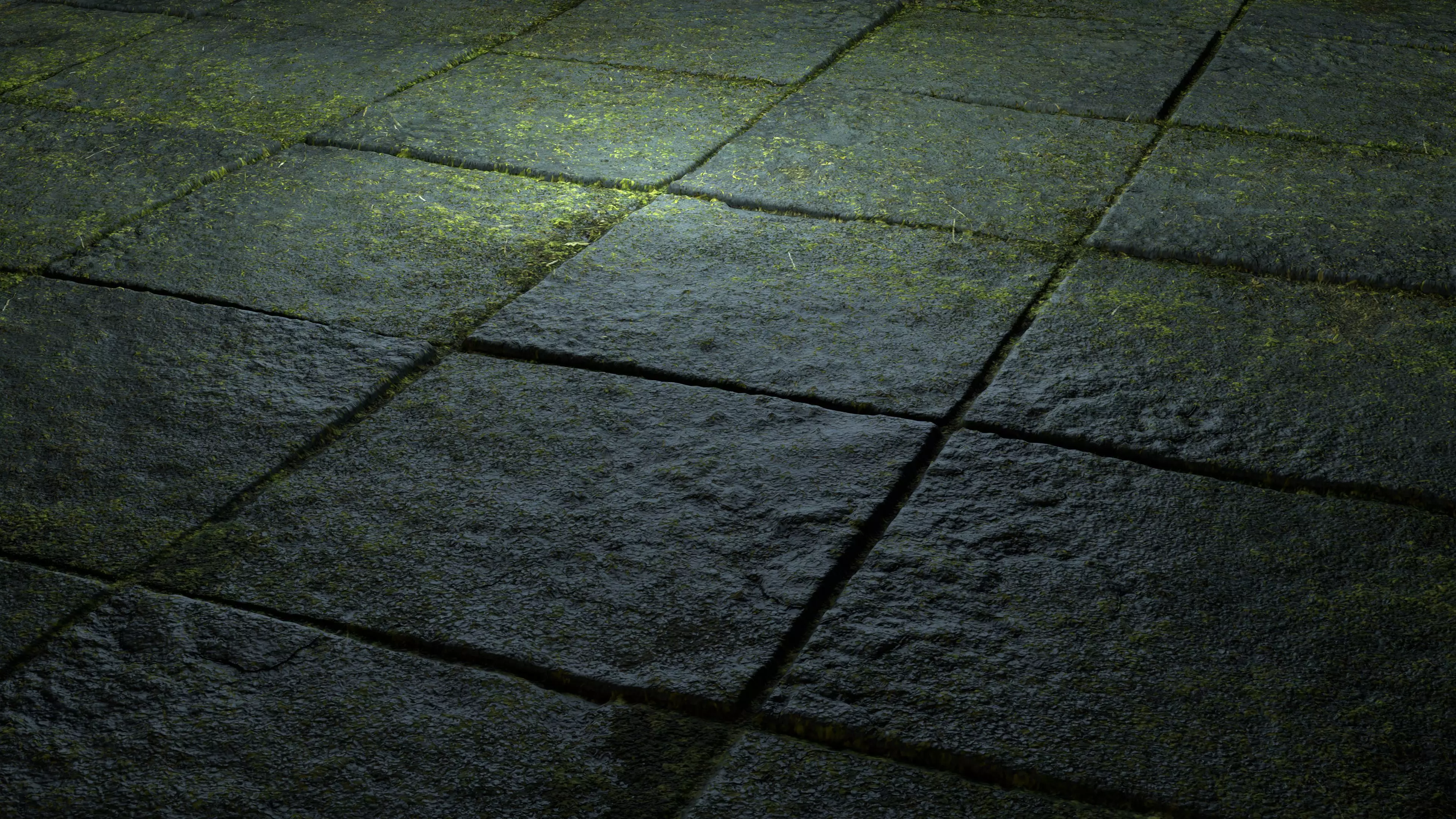 Mossy Pavement 8K PBR Texture Texture_1