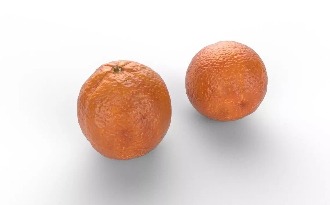 Orange M02 Low-poly 3D model_0