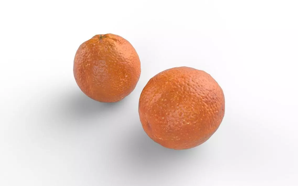 Orange M02 Low-poly 3D model_3