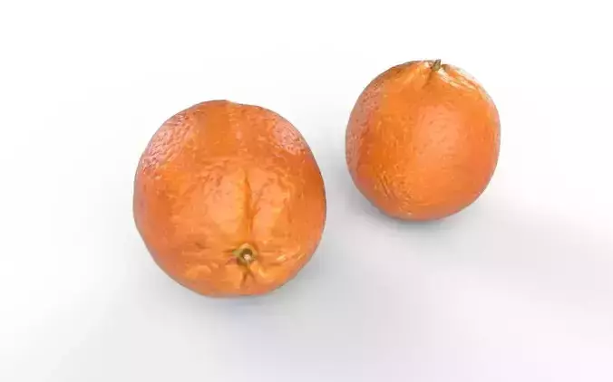 Orange M02 Low-poly 3D model 5