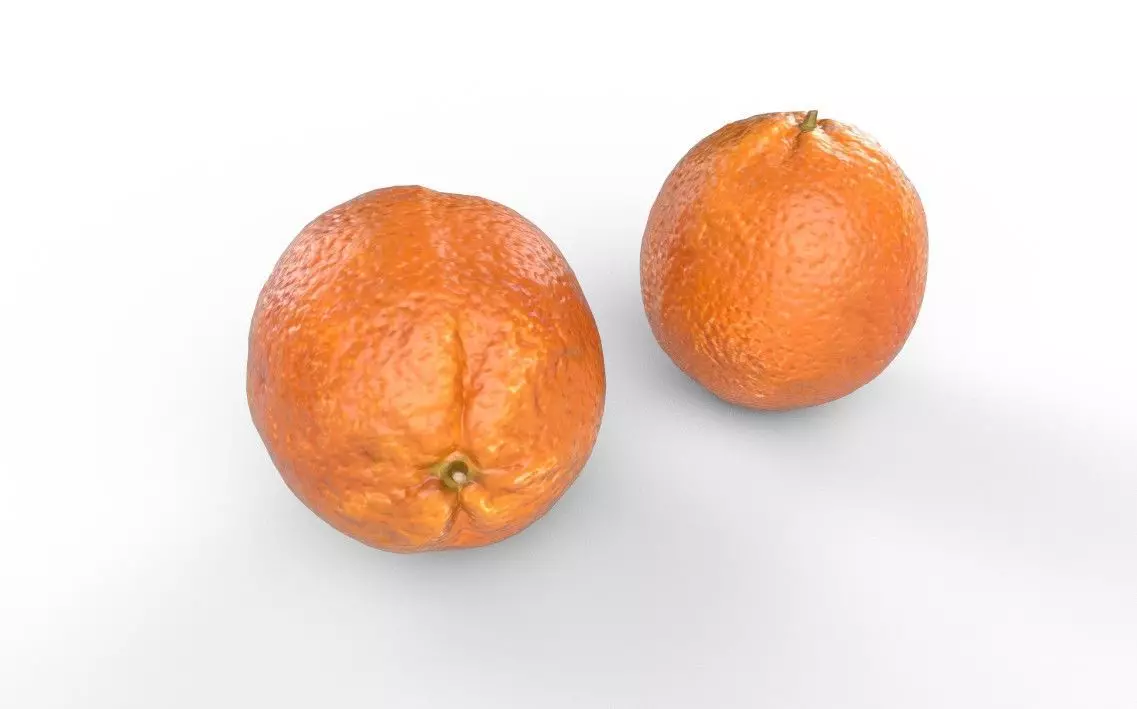 Orange M02 Low-poly 3D model_4