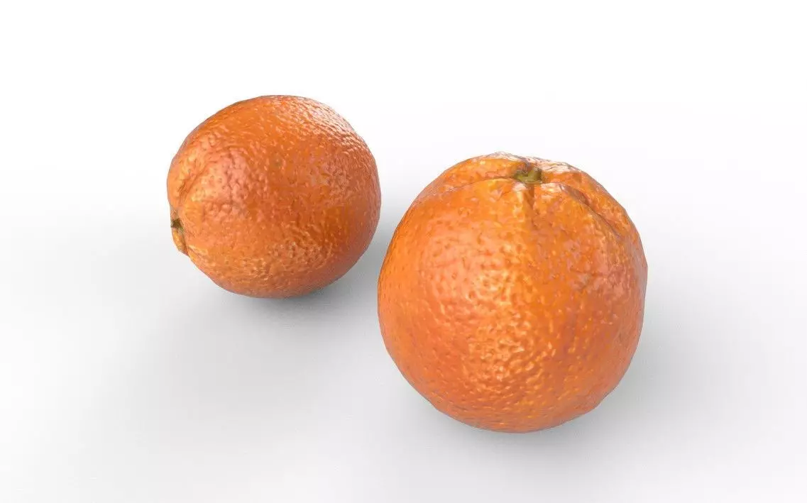 Orange M02 Low-poly 3D model_5