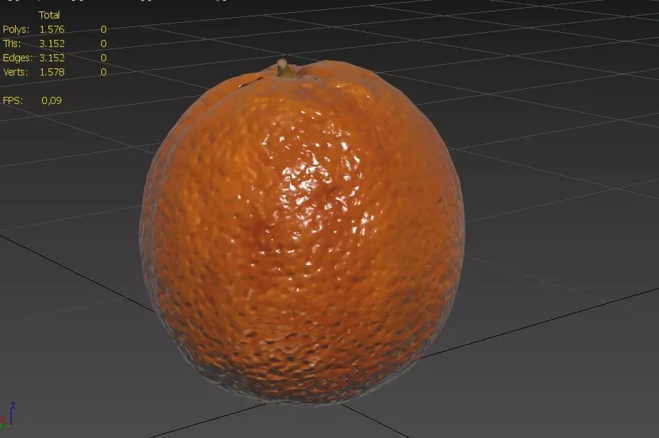 Orange M02 Low-poly 3D model_2