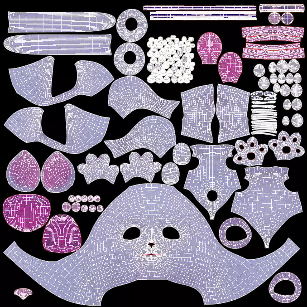 Cartoon Cat Low-poly 3D model_22