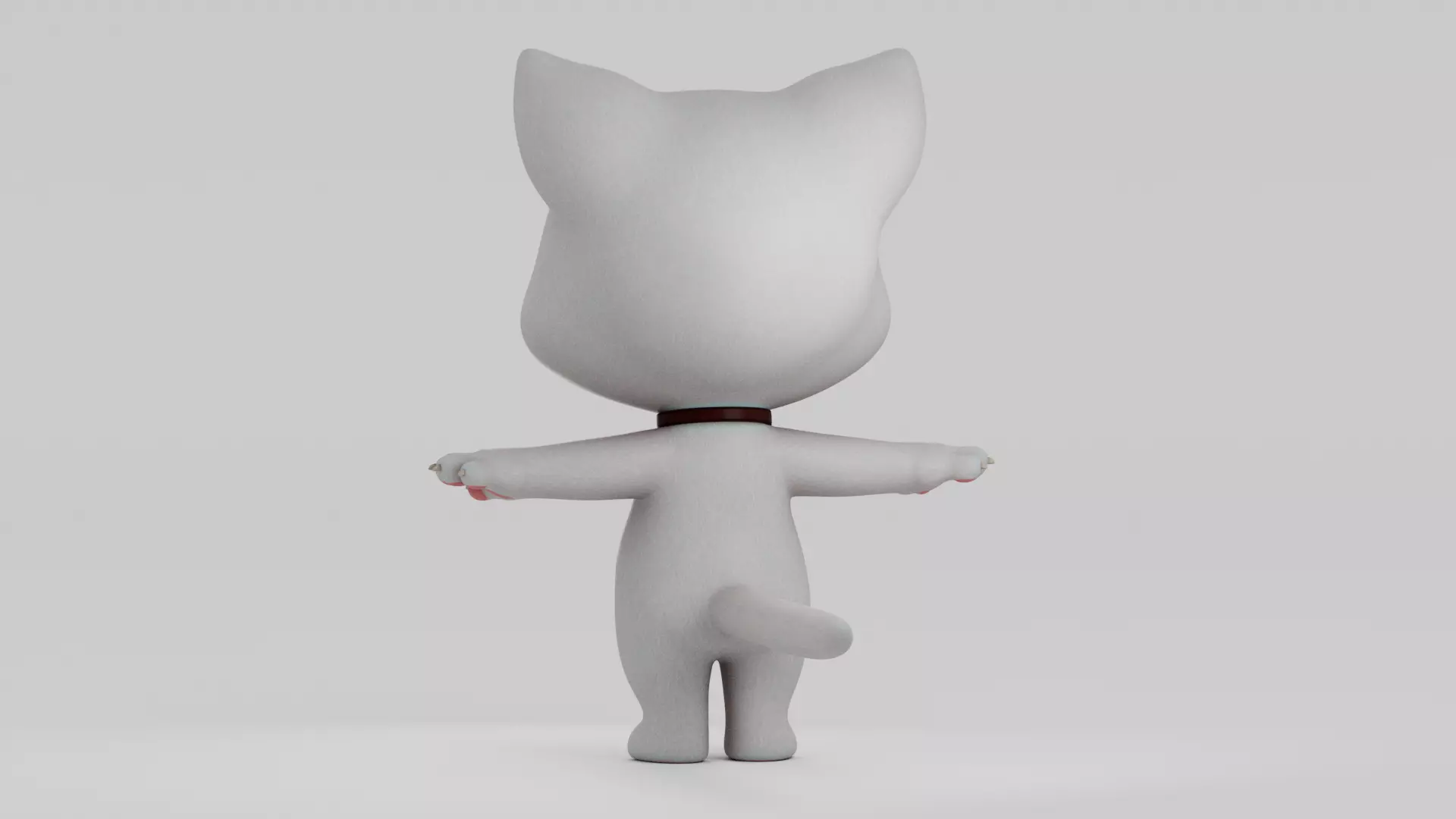 Cartoon Cat Low-poly 3D model_24