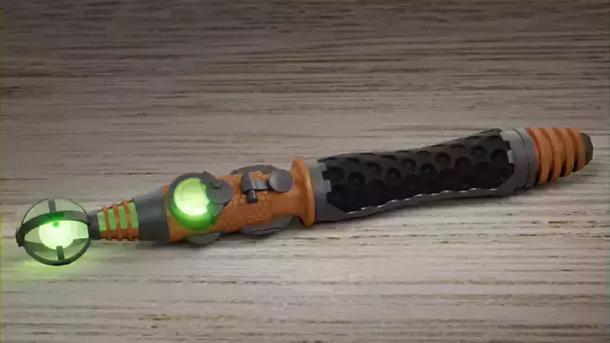 Custom Orange Sonic Screwdriver