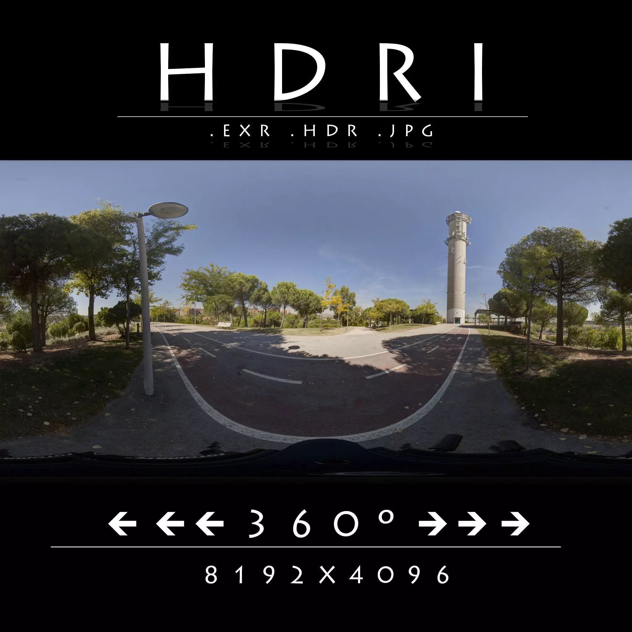 HDR 6 PARK BIKE LANE 3D model_0