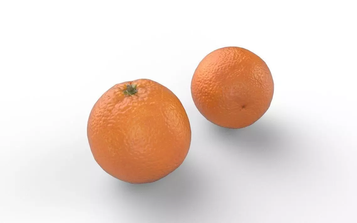 Orange M01 Low-poly 3D model_0